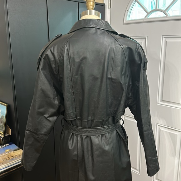 🌺🌺 NWT JESSICA ASH LEATHER COAT SIZE M - Picture 8 of 13